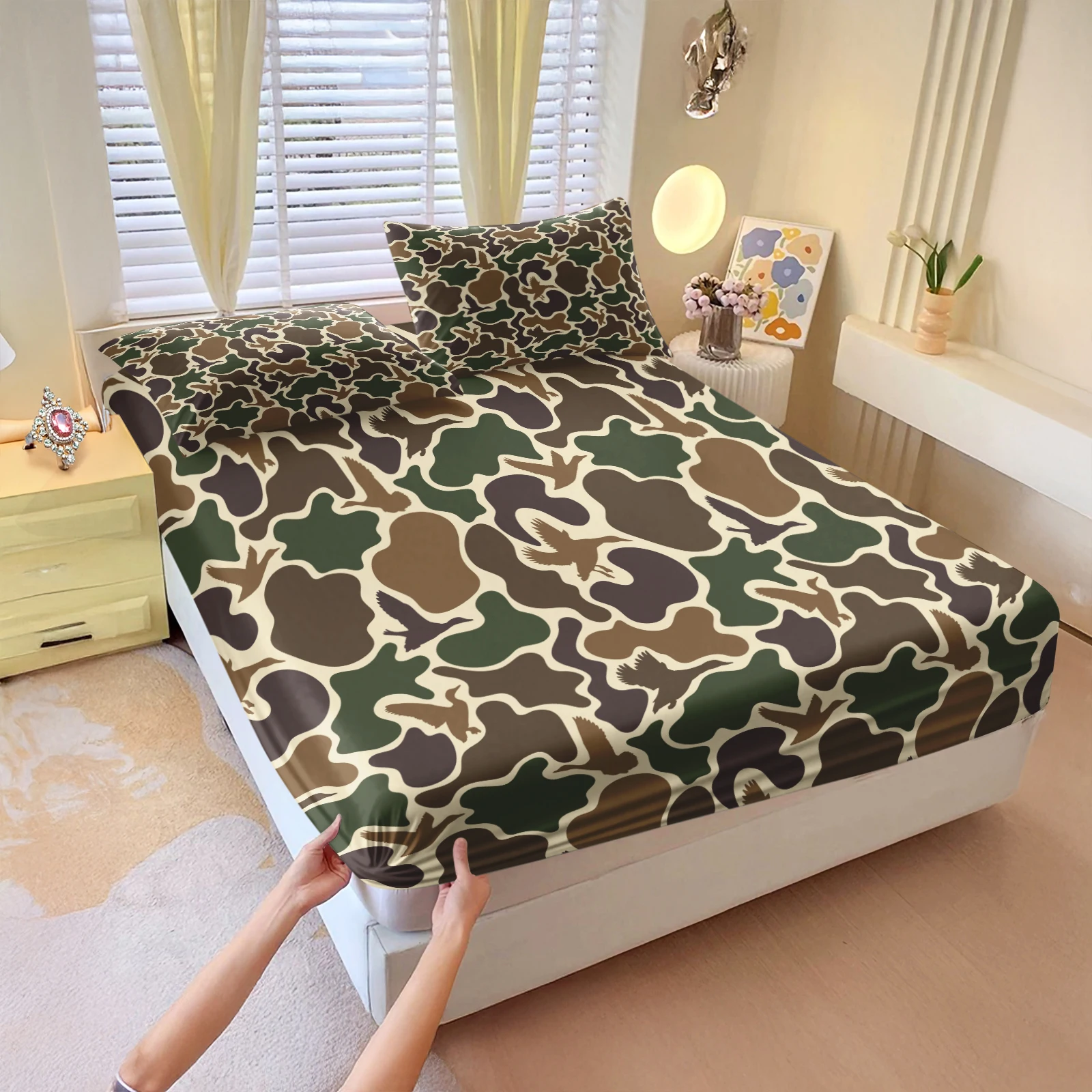 오리 사냥 카모핏 시트 세트 - 흙빛 위에 떠 있는 오 - Camo Pattern Set 리뷰 및 가격