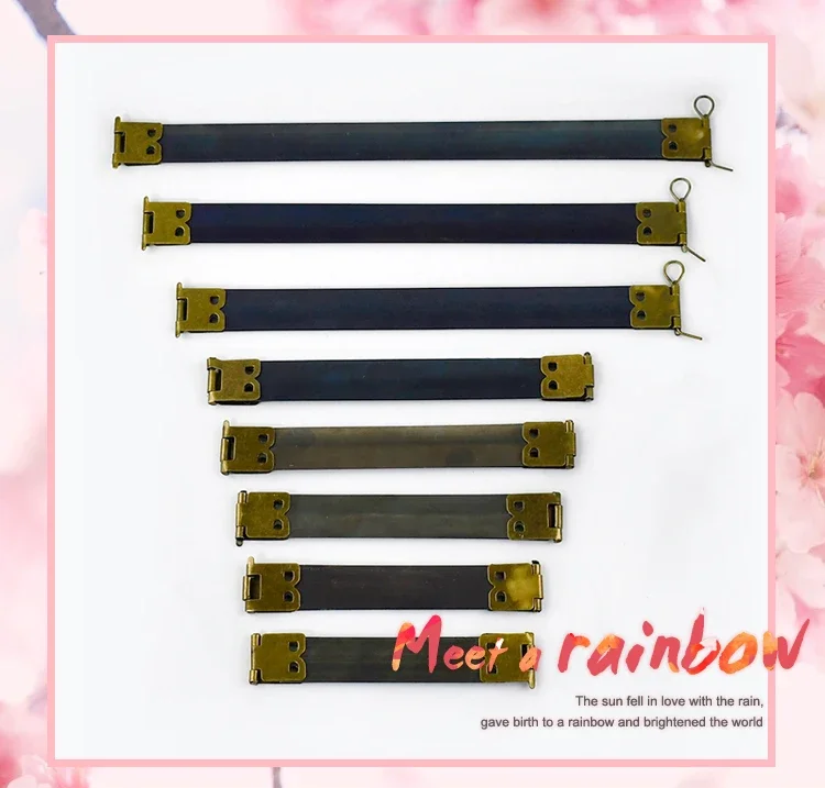 10Pcs 8.5-20cm Metal Internal Purse Frame Flex Bracket Kiss Clasp Lock Bag Closure for Sewing Handbag Craft Accessories