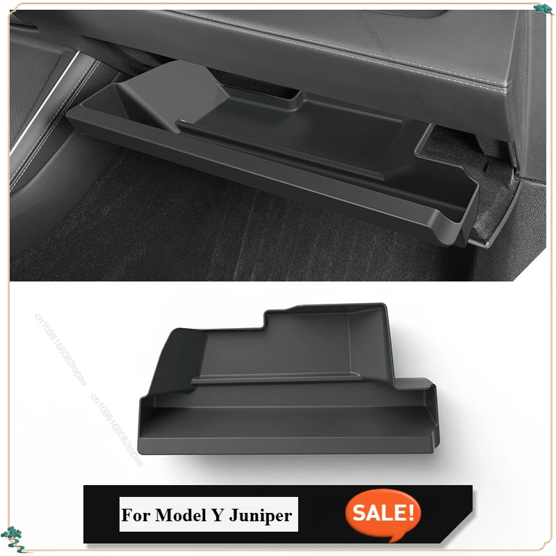 

Для Tesla Model Y 2025 Juniper, автомобильный ящик для хранения, автомобильный ящик для перчаток, лоток для поддонов, органайзер для аксессуаров, лоток TPE