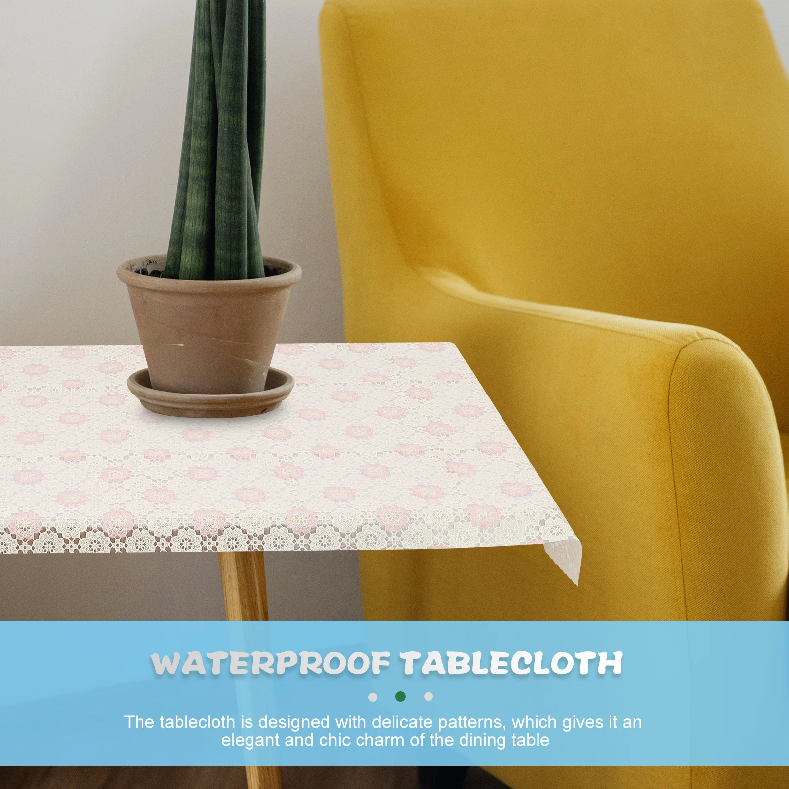 

Waterproof Tablecloth Pvc Protector Dinner Kitchen Cover Stain Oil Tablecloths Dining Disposable