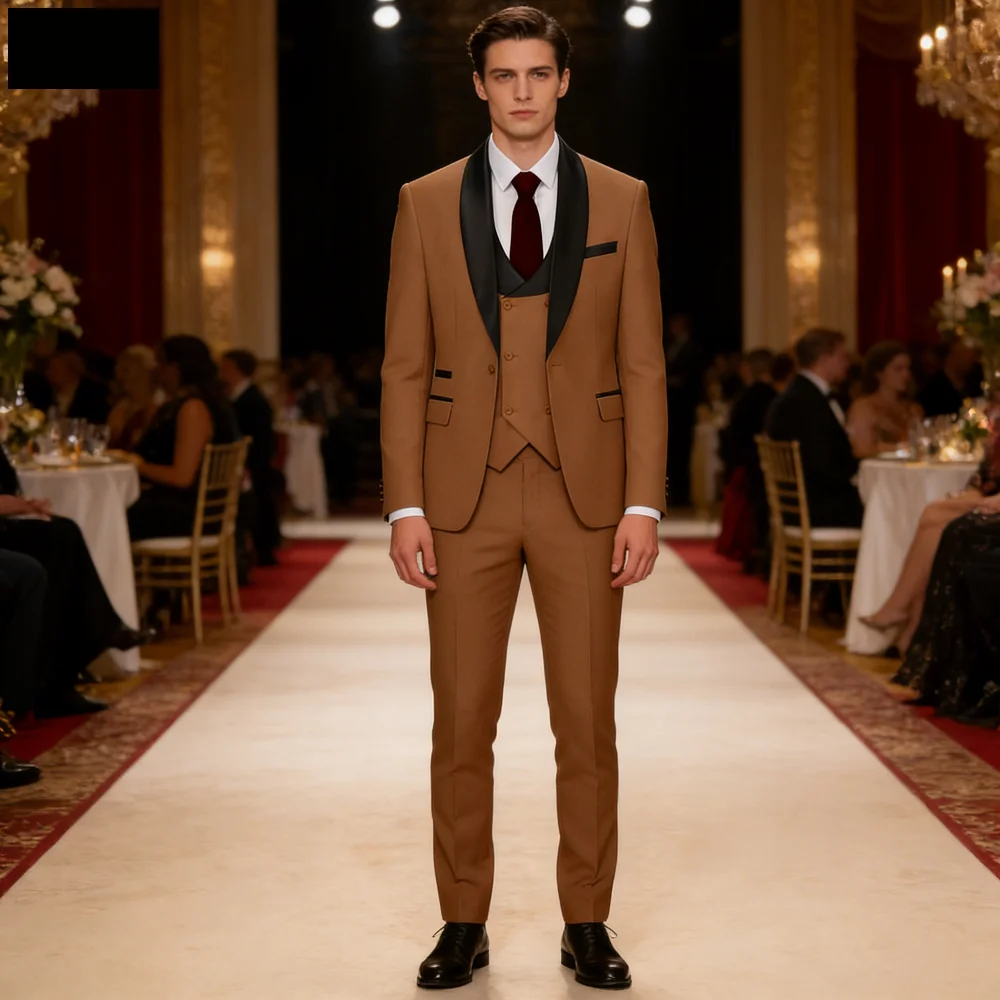 

Elegant Men's Suit Casual Business Wedding Home Work Coats Suits Set Modern Tailored Men's Terno Fashion
