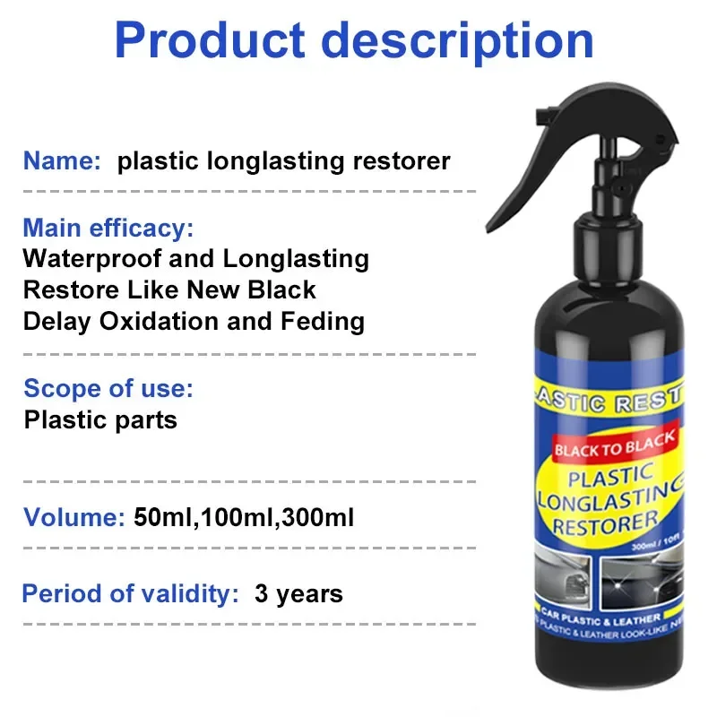 Exterior Exterior repair, cleaning refreshing repair agent automotive plastic repair coating agent automotive plastic refurbishment agent - Aliexpress Deal