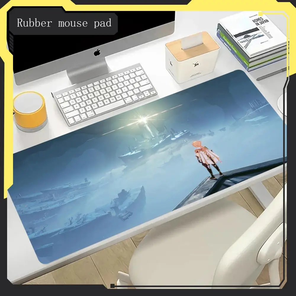 Mouse Pad Electronic Hot selling items Genshin Impact game mouse pad to use wear-resistant suitable for desktop gaming laptops