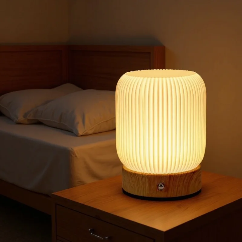 

Night Light Touch Lamp for Bedrooms Living Room Portable Dimmable 3 Color Temperatures Bedside Lamps Rechargeable Table Lights