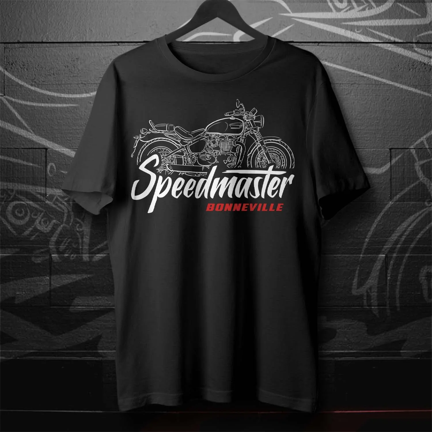 

2002-2024 Models British Bonneville Speedmaster Motorcycle Fans Gift T-Shirt 100% Cotton O-Neck Short Sleeve Casual Mens T-shirt