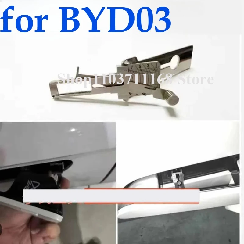 Lishi 2in1 لأداة BYD03 لـ BYD Han Song L Tengshi LIISHI اختيار أداة قياس إصدار صغير لـ Han، لـ Tang Ganzua #3