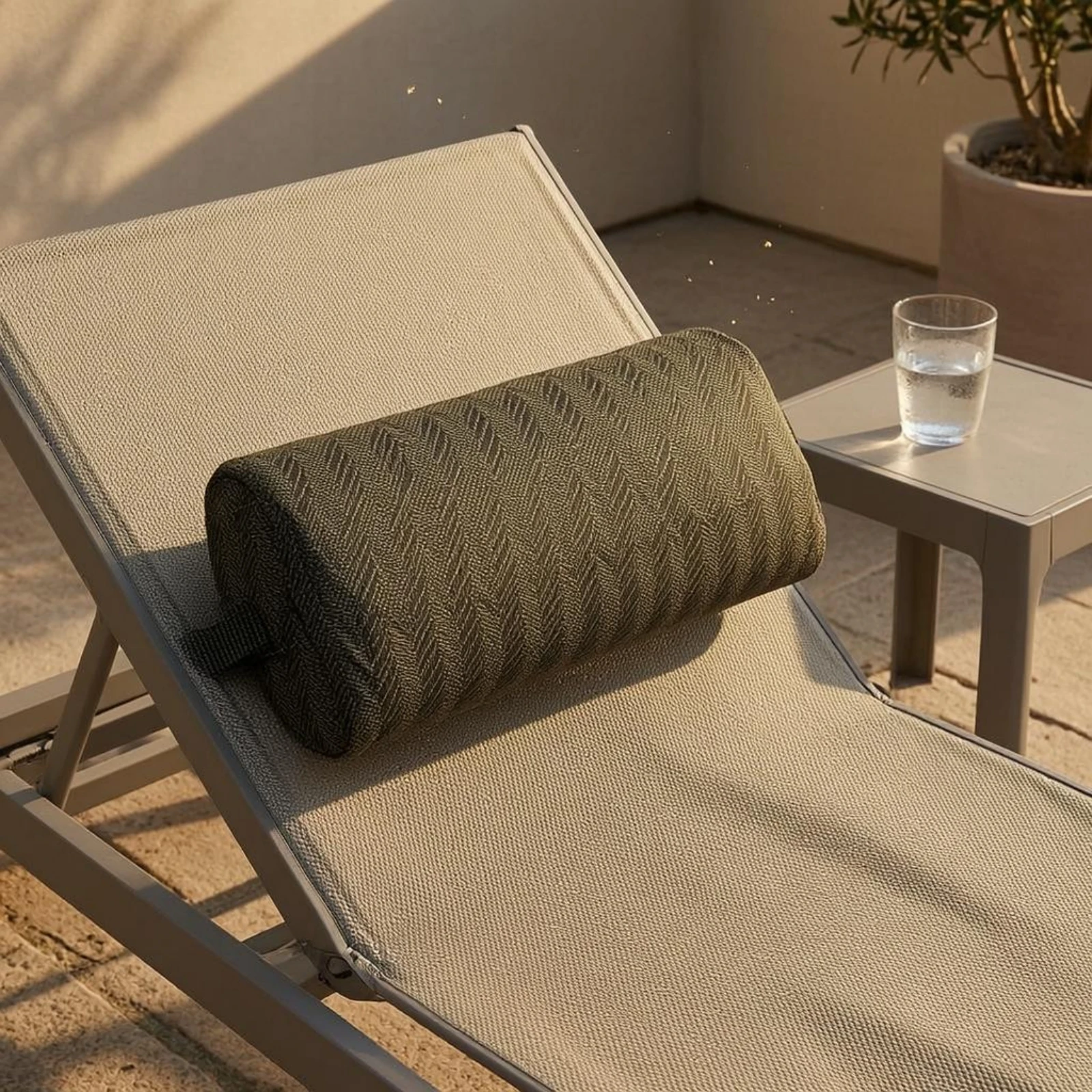 Folding Chair Headrest Pillow Fabric Cover Material Recliner Headrest Pillow Home Comfort Item Sewn Cover