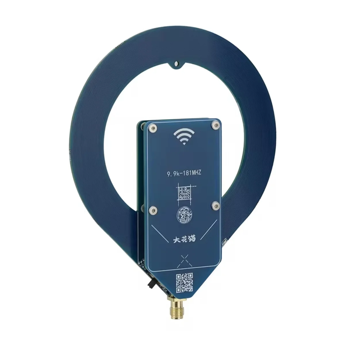 T88C 10KHz-180MHz Mini Active Antenna LW/MW/SW/FM Aviation Portable High Gain Loop Antenna Compatible SMA-K/SMA-J Connector