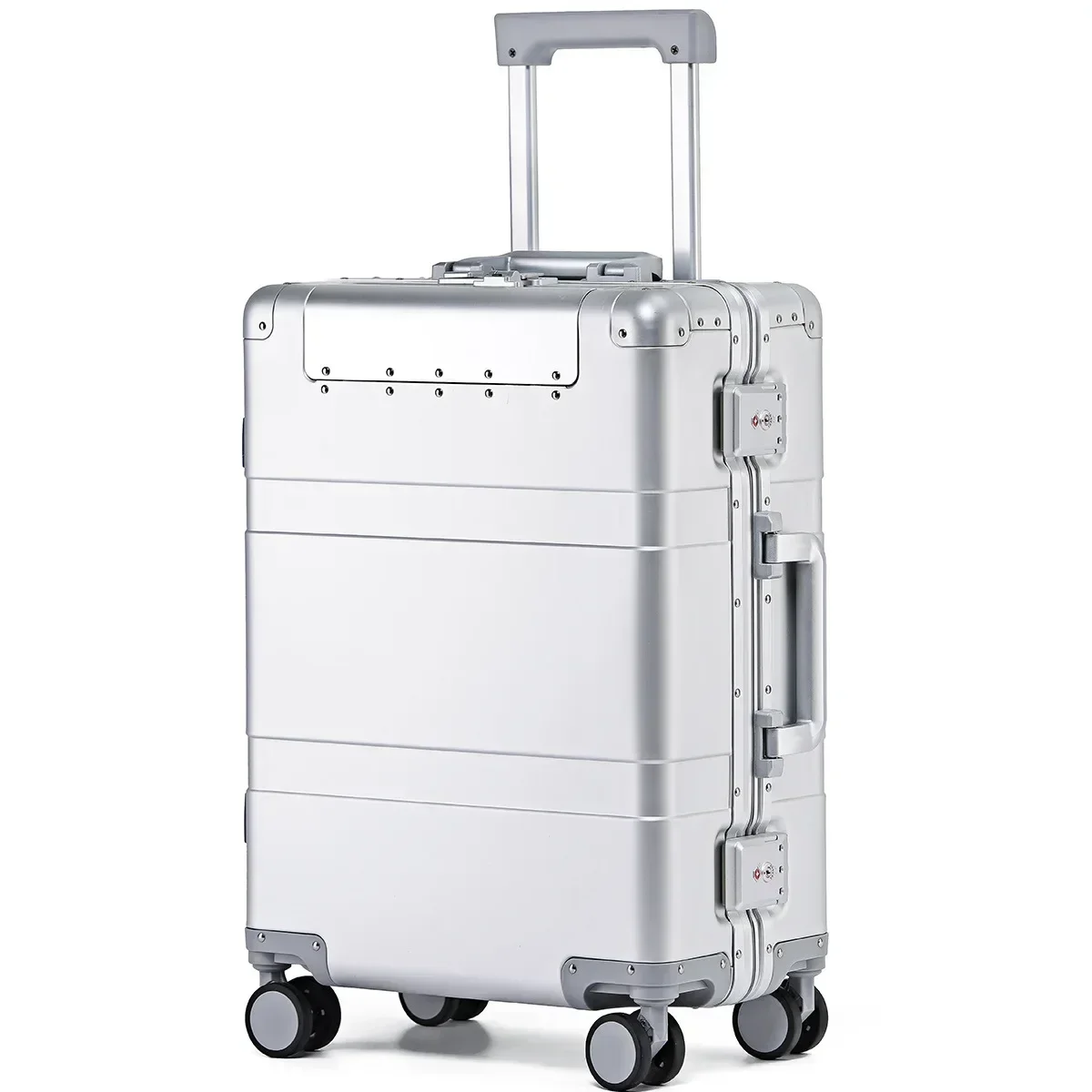 

All aluminum magnesium alloy open luggage, 20 inch boarding end travel box Hot sales