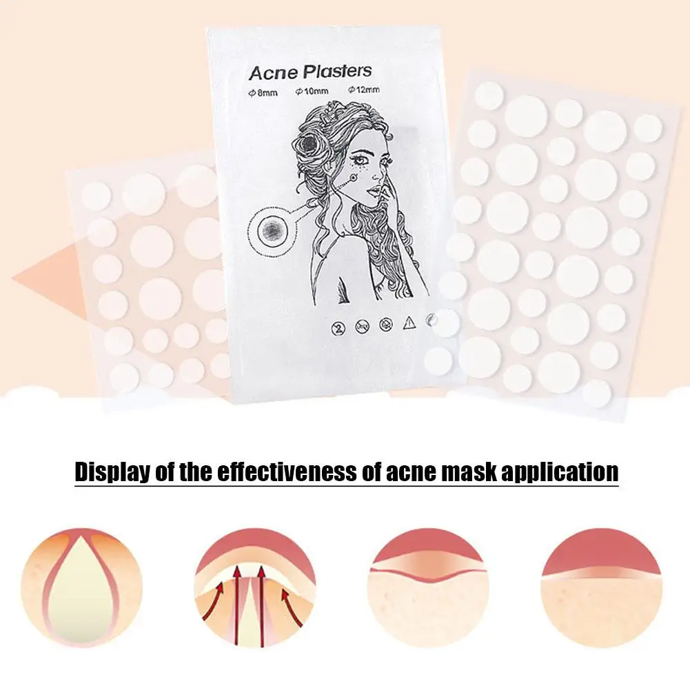 Invisible Concealer Acne Print Patch Transparent Hydrocolloid Invisible Invisible Acne-covering Patch Acne-covering 24/36 P L5T8