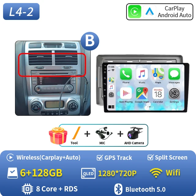 Android 16 autoradio voor Kia Sportage 2 2004 2005 2006 2007-2010 Auto Carplay GPS Multimedia Speler Stereo Navigatie Head Unit