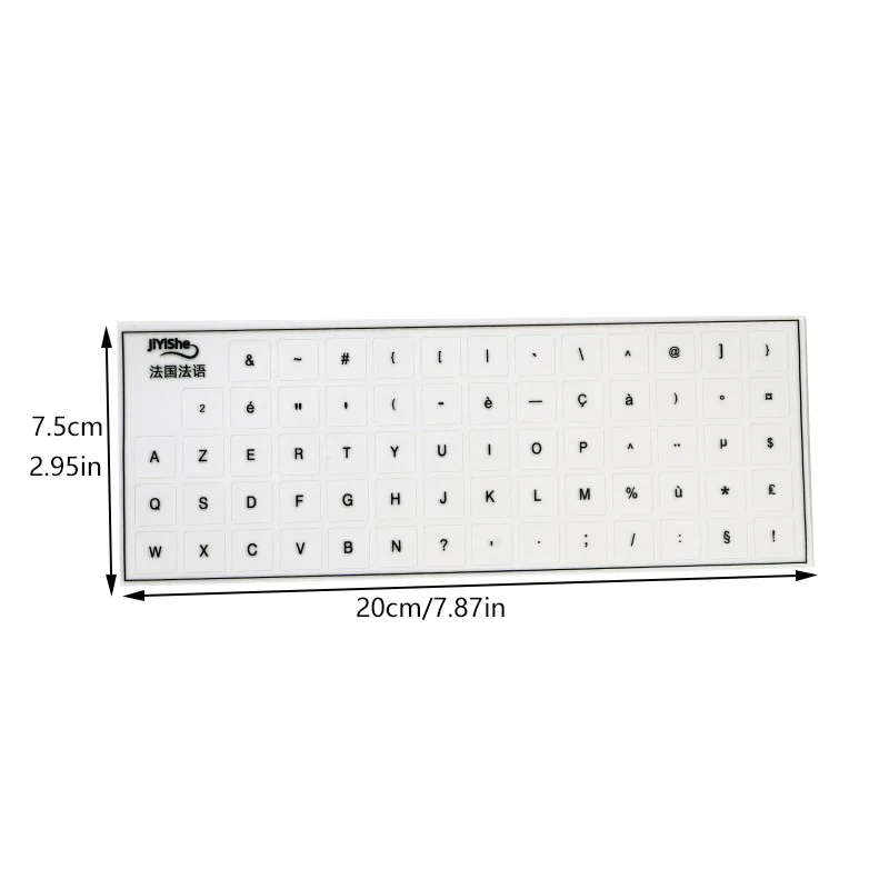 Universal France French  Keyboard Labels  Durable PVC Key Stickers For Notebook Desktop Computer Keyboard Replacement Decal