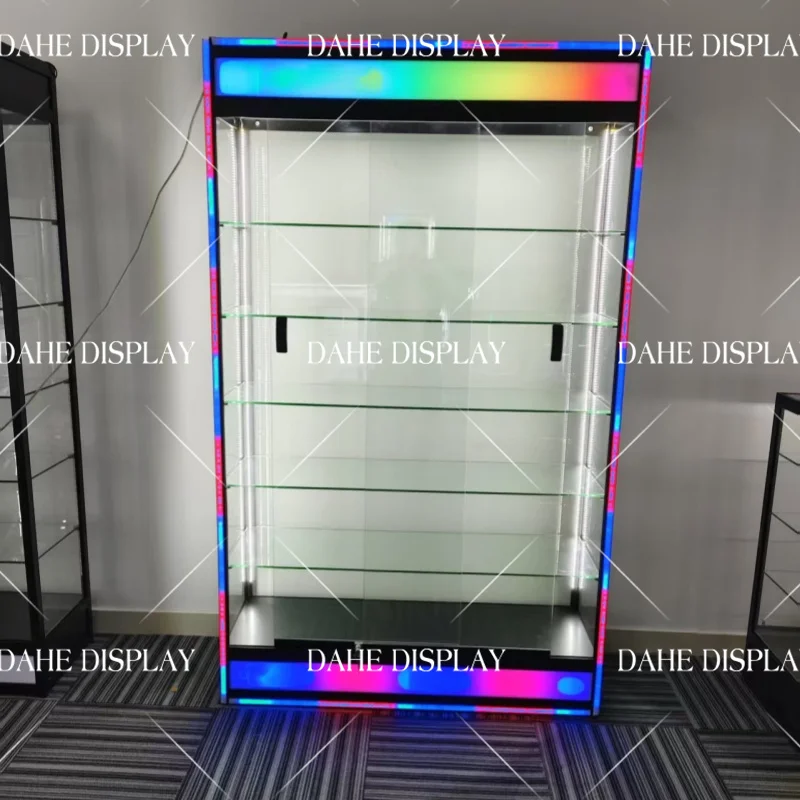 ตู้โชว์สินค้าแบบโมเดิร์นสำหรับธุรกิจ ตู้โชว์เครื่องประดับ ตู้โชว์ร้านขายยาสูบ ตู้โชว์โครงอะลูมิเนียม ตู้โชว์กระจก