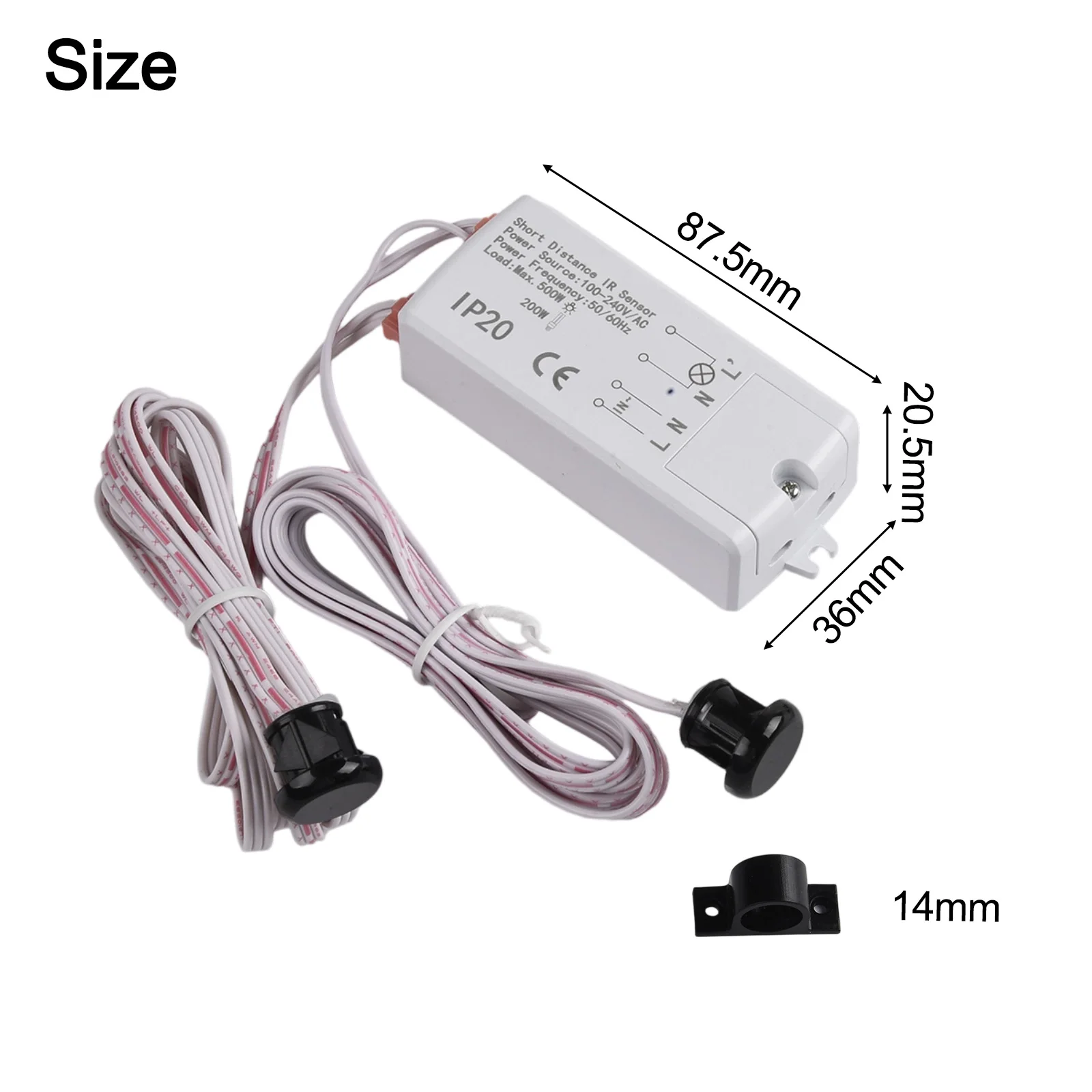 Double Hand Sweep Induction Switch with Infrared Proximity Touch Sensor for LED Light Control in Cabinets and Wardrobes