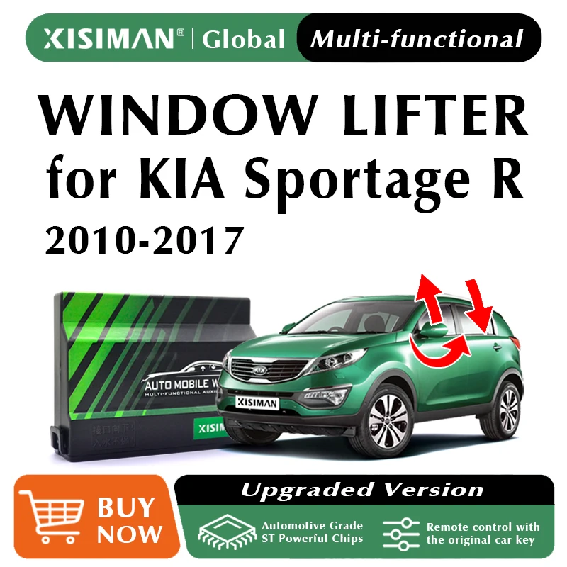 

Автомобильная система стеклоподъемника с электроприводом для Kia Sportage R 2010-2017, оконный доводчик + складной модуль зеркала, автомобильные аксессуары