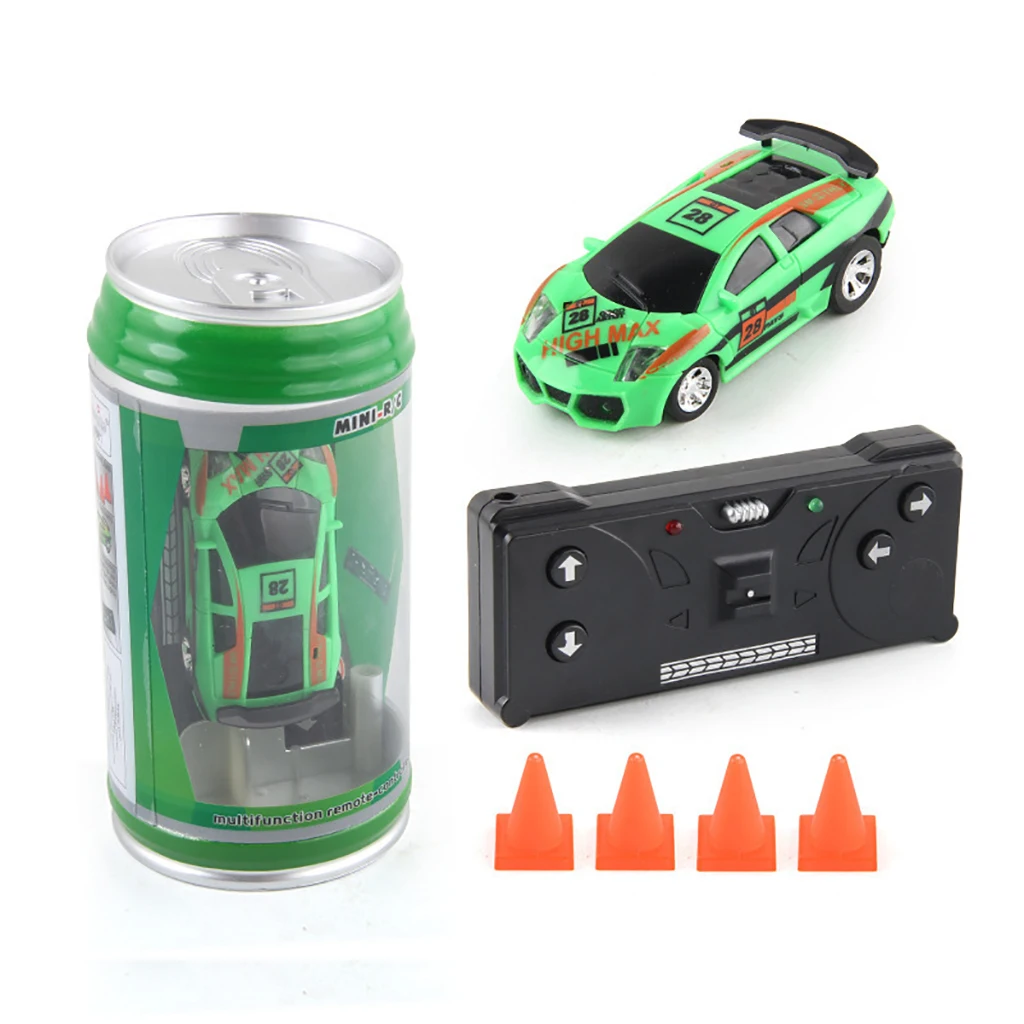 1:45 MINI RC Car Battery Operated Racing Car PVC Cans Pack Machine Drift-Buggy Bluetooth radio Controlled Toys