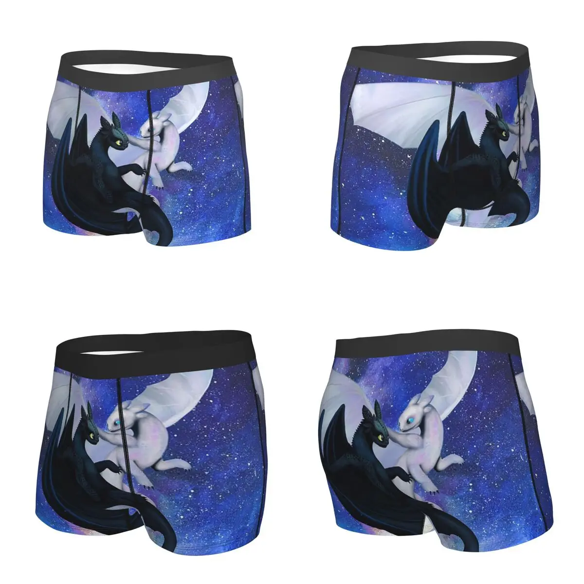 Boxer Underpants Shorts How To Train Your Dragon Panties Men's Comfortable Underwear for Homme Man Boyfriend Gift