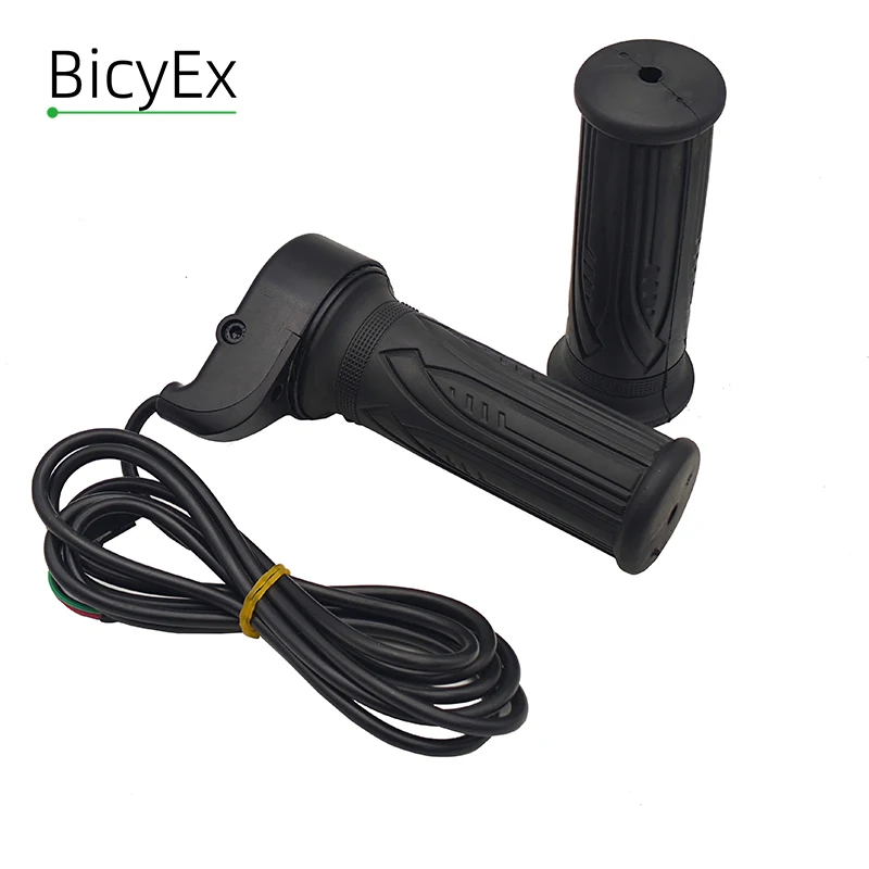 Electric Bicycle Twist Throttle Hall Sensor Turn Handle Accelerator 1.5m for Electric Scooter Ebike E-bike Motorcycle Tricycle