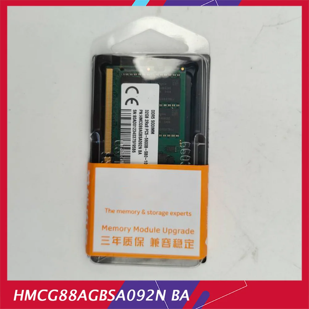 1 PCS For SK Hynix Laptop memory 32GB DDR5 SODIMM 5600 32G 5600B 2RX8 HMCG88AGBSA095N HMCG88AGBSA092N