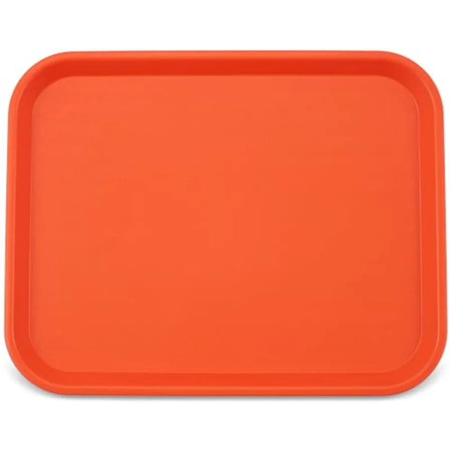 

Поднос для кафе, фастфуда и столовых с узорчатой поверхностью, пластиковый, 17,87 x 14 x 0,98 дюймов