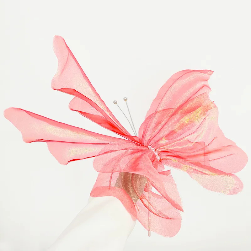 2/1pc 50cm Riesen simulation Schmetterlinge Hochzeit Schmetterling Thema Party Hintergrund Requisiten Kunst garn Schmetterling Baby party Dekor – Detail 8
