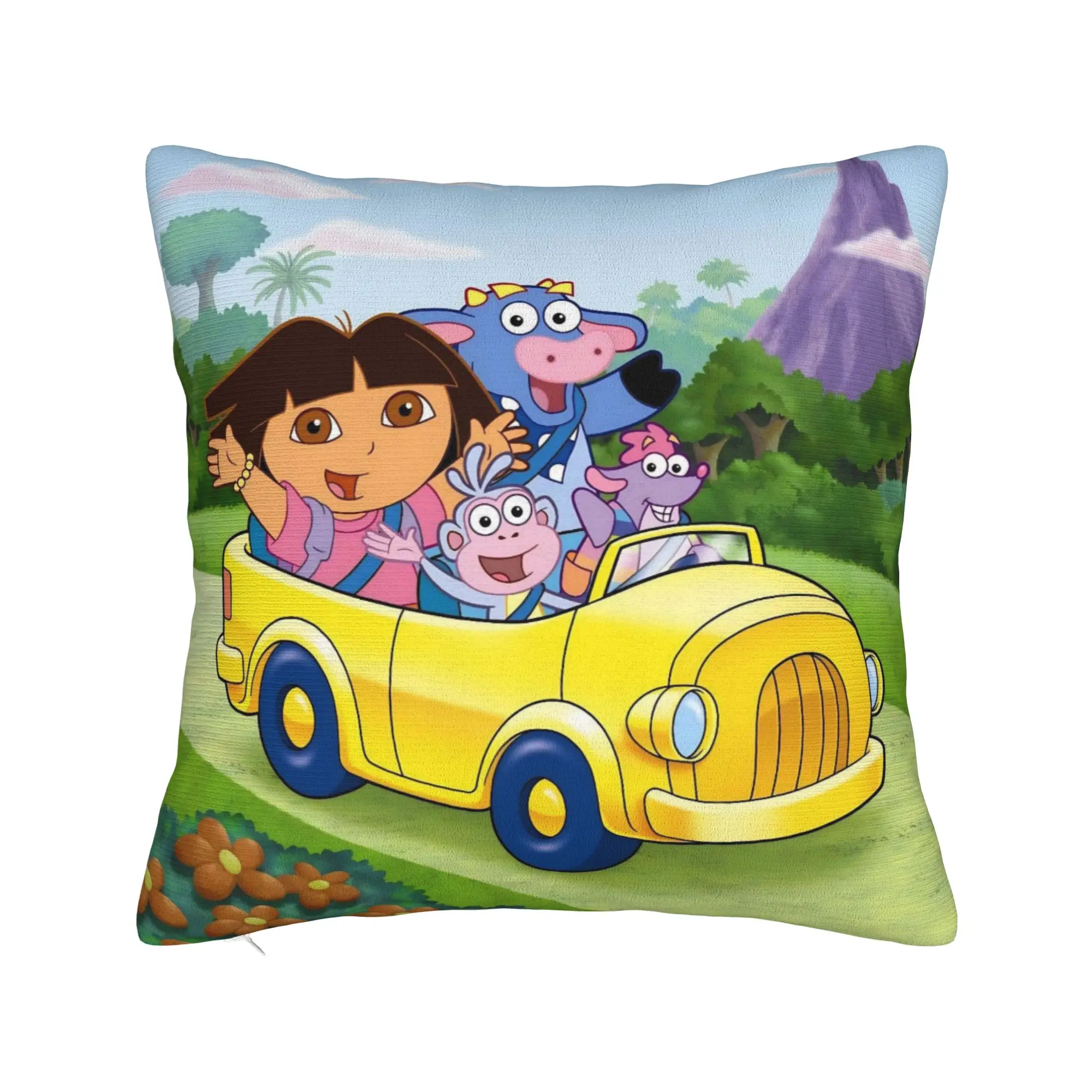 Decorative Pillow Cover D-Doras The Explorers Product Home  Throw Pillow Case Cover Square Style Multi Size