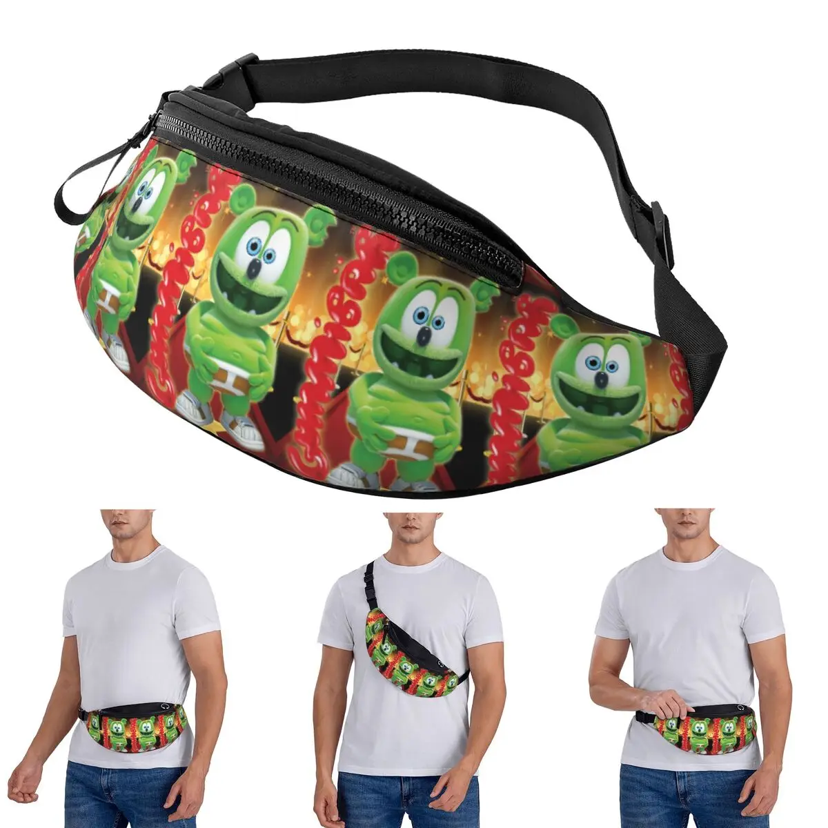 

Crossbody Waist Bag Gummibar (The Gummy Bear) Redcarpet Men Women Fanny Pack Traveling Running Money Phone Pouch