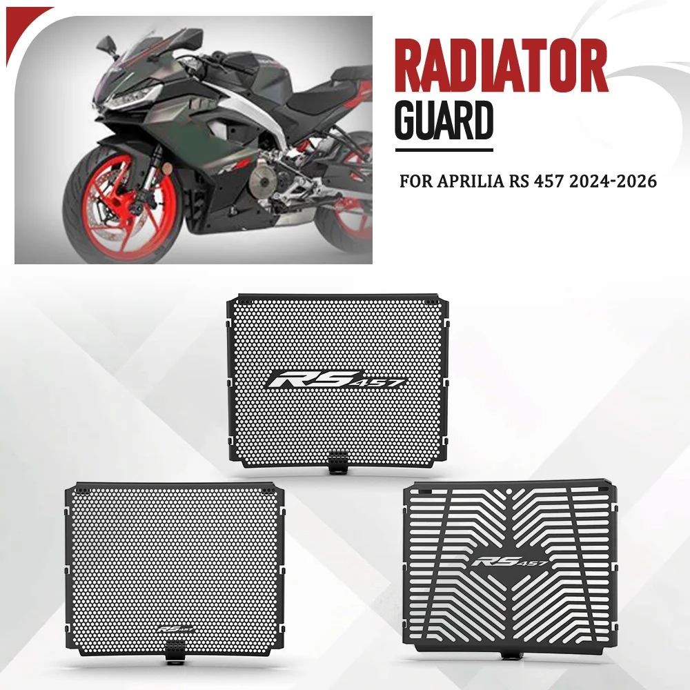 

Motorcycle Accessories For Aprilia RS 457 2024 2025 2026 RS-457 RS457 New Radiator Guard Radiator Grille Guard Protector Cover