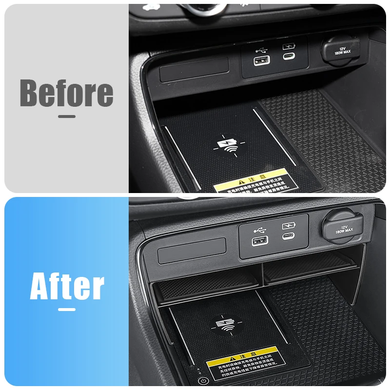 Para Honda CR-V CRV CR V 6th Gen 2023 2024 2025 plástico ABS compartimento de almacenamiento de apoyabrazos de Control Central de coche accesorios de organización