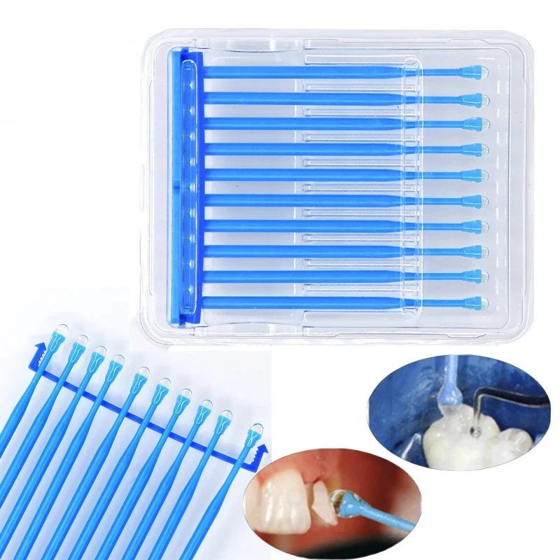 

Dental Adhesive Tip Applicator for Tooth Crown Porcelain Veneer Disposable Dental Materials Brush Applicator Dental Materials