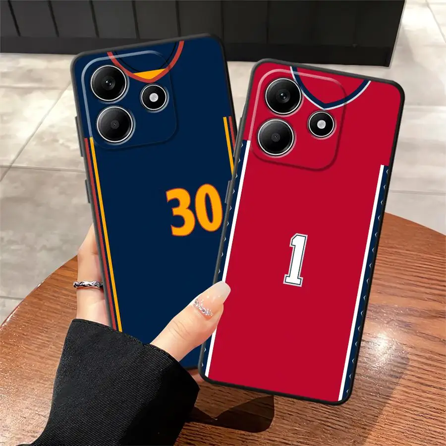 

Черный мягкий чехол для телефона для Xiaomi Redmi Note 9 10 11 12 Pro 9S 11s 7 8 10S 13 14 Pro Plus 12s Basketball Digital Design