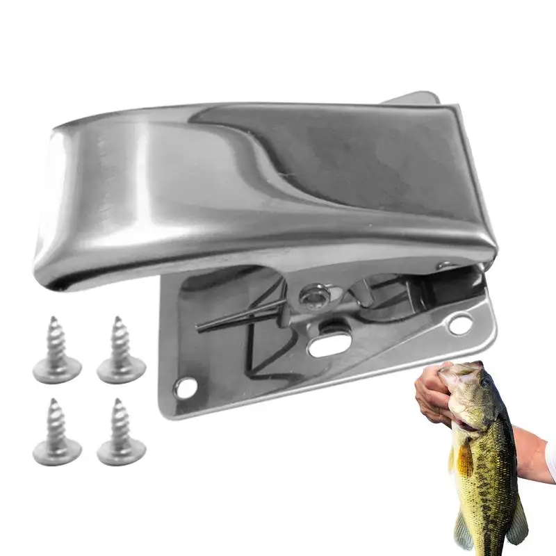 

Stainless Steel Fish Tail Clip Deep-jaw Fillet Cleaning Clamp with Mounting Base Bait Pesca Iscas Fishing Tackle Board