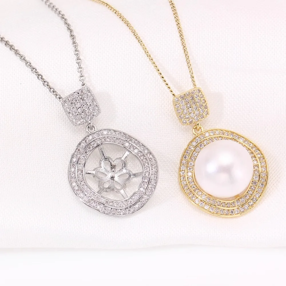 

3pcs Pendant Clasp Bail Connector Copper Plated 18K Gold Pendant Settings Jewelry Findings Parts Fittings Connection Accessories