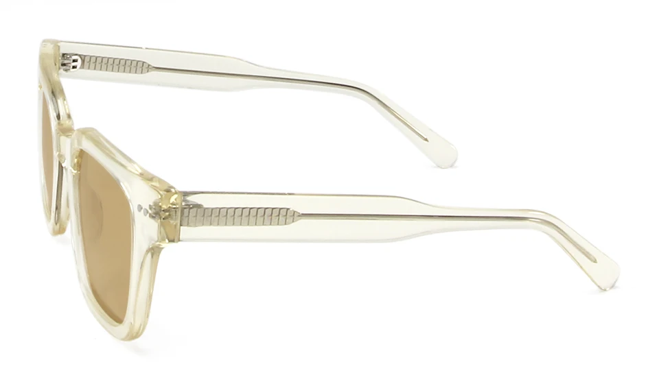 Chim 004 Designer-Sonnenbrille aus schwarzem Acetat, große polarisierte quadratische Fassung für Damen und Herren, flache UV400-Schutzgläser – Detail 28