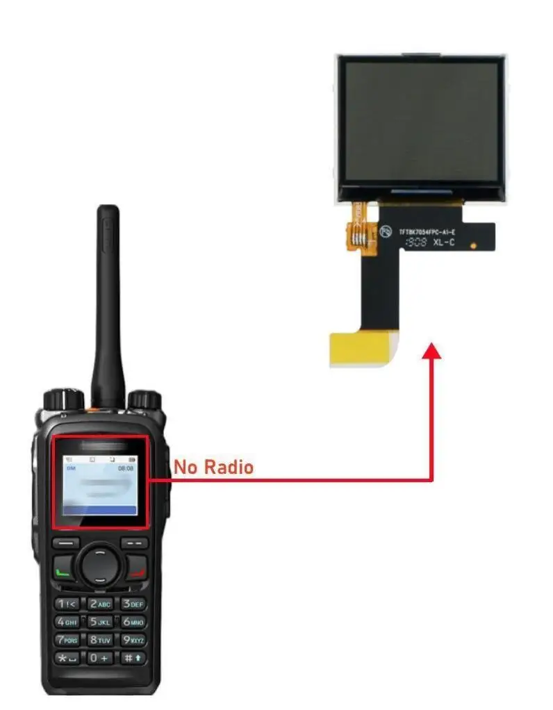 new-lcd-screen-for-hytera-pd780g-two-way-radio-uhf-walkie-talkie-18-inch-lcd-display-screen
