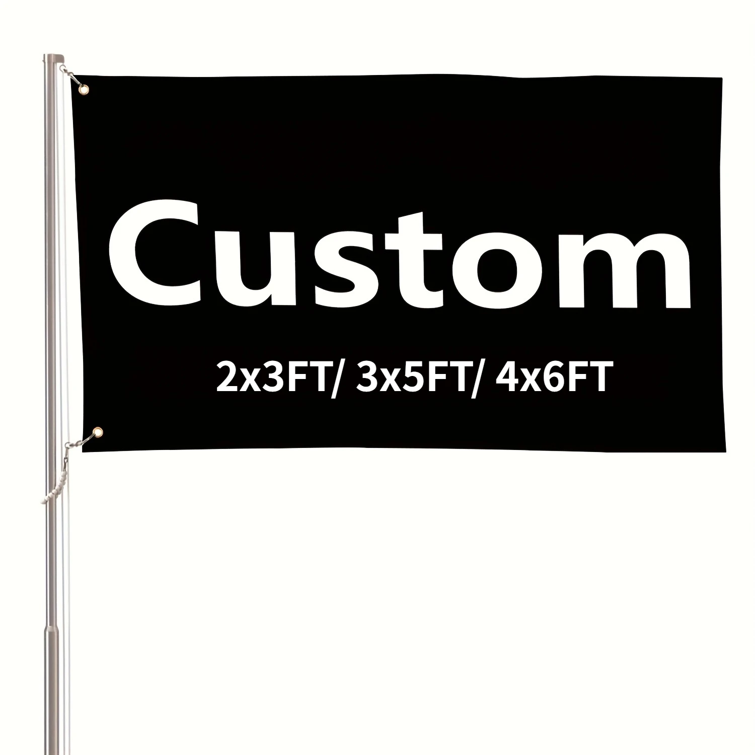 1pc Personalized with Your Design Flag Banner, Polyester 2x3FT, 3x5FT, 4x6FT Flag for Outdoor Indoor House, Garden Celebrations
