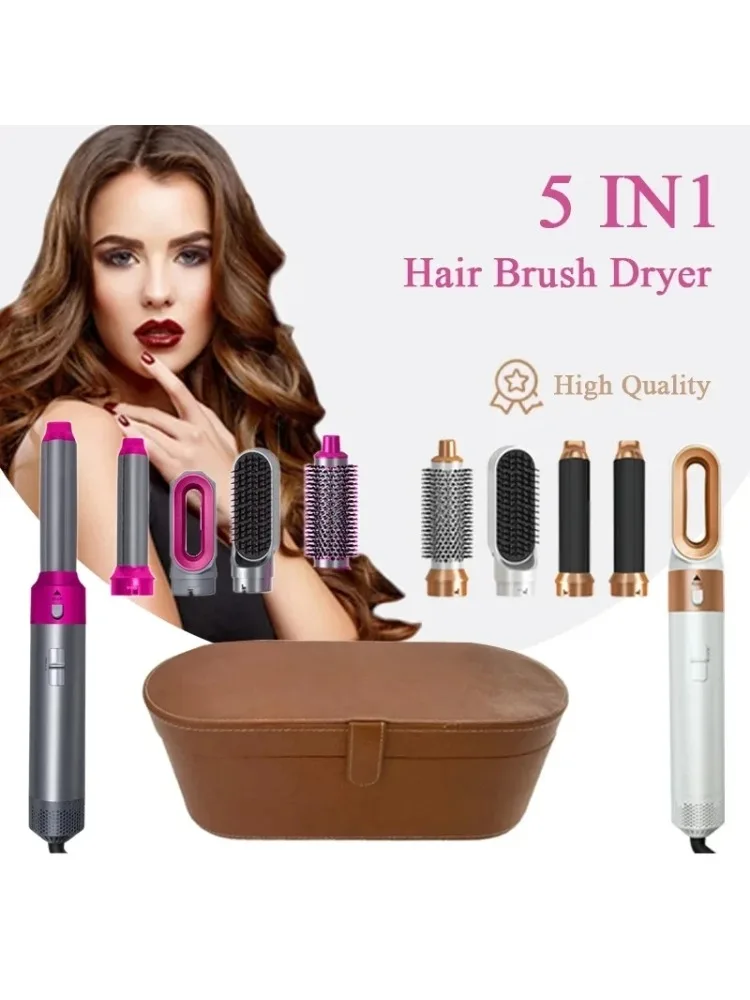 

Профессиональная расческа для укладки волос, щетка для фена 5 в 1, щетка для выпрямления волос, 1000 Вт, щетки с горячим воздухом, щетка для волос