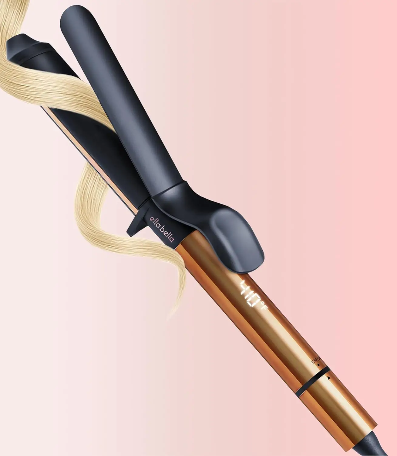 1 Inch Ceramic Curling Iron for All Hair Types - Professional Wand, Heat Protection, Quick Styling