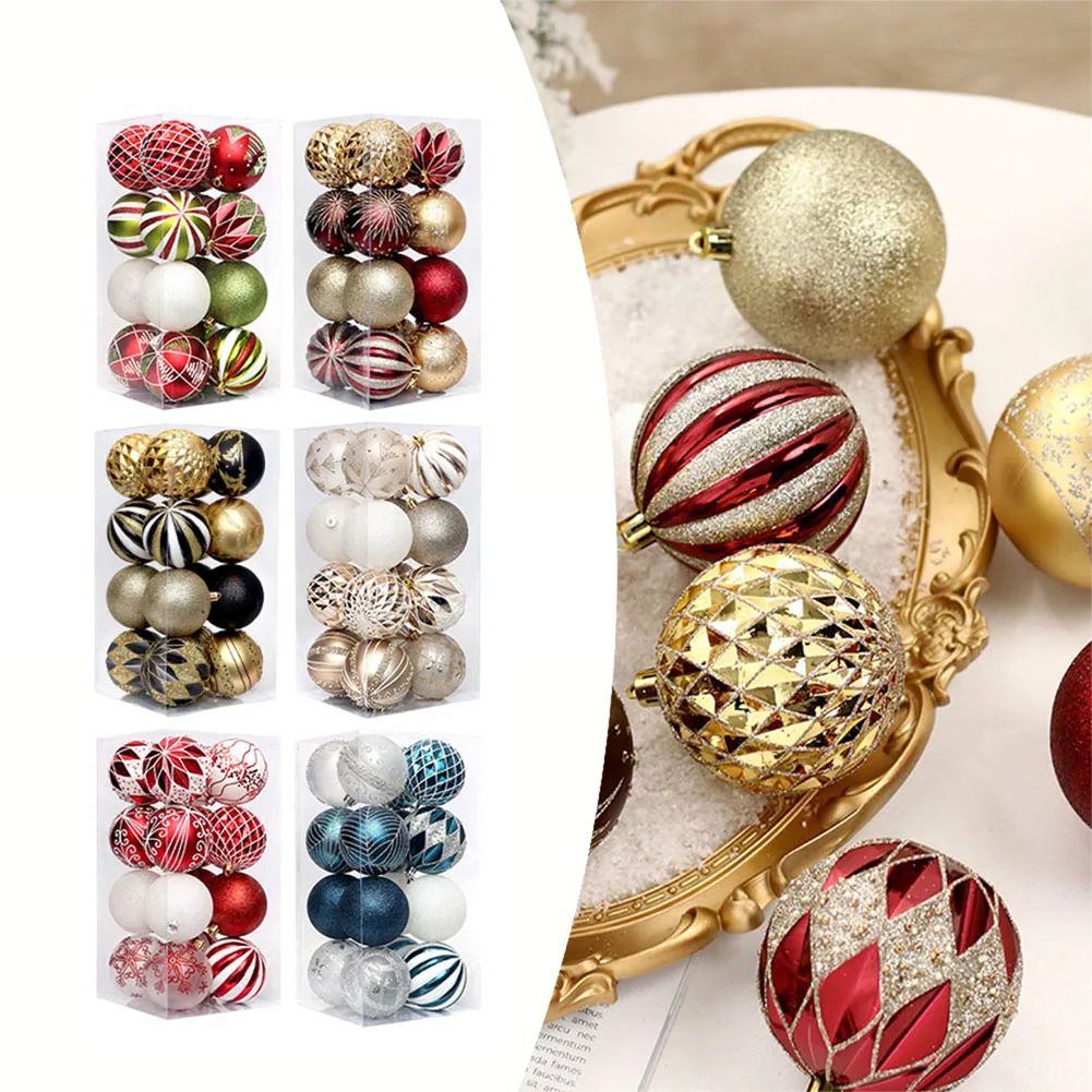 

Garden Home Christmas Balls Hanging Ornaments 8cm Bridal Showers Christmas Tree Garden Home Home Decoration Set Christmas