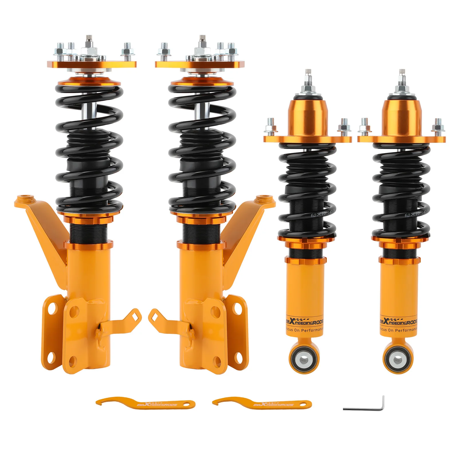 Maxpeedingrods Adjustable Coilovers Lowering Kit For Acura RSX 02-06 Adj. Damper Coilover Lowering Suspension Shocks Struts