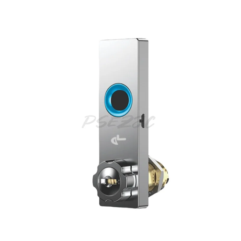 

Smart Fingerprint & Bluetooth Drawer Lock - Pearl Chrome for Office/Home