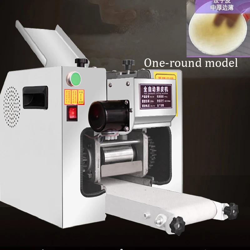 automatic Dumpling wrapper machine Electric Commercial round Dumpling Skin dough slicer rolling press making square Wonton Skin