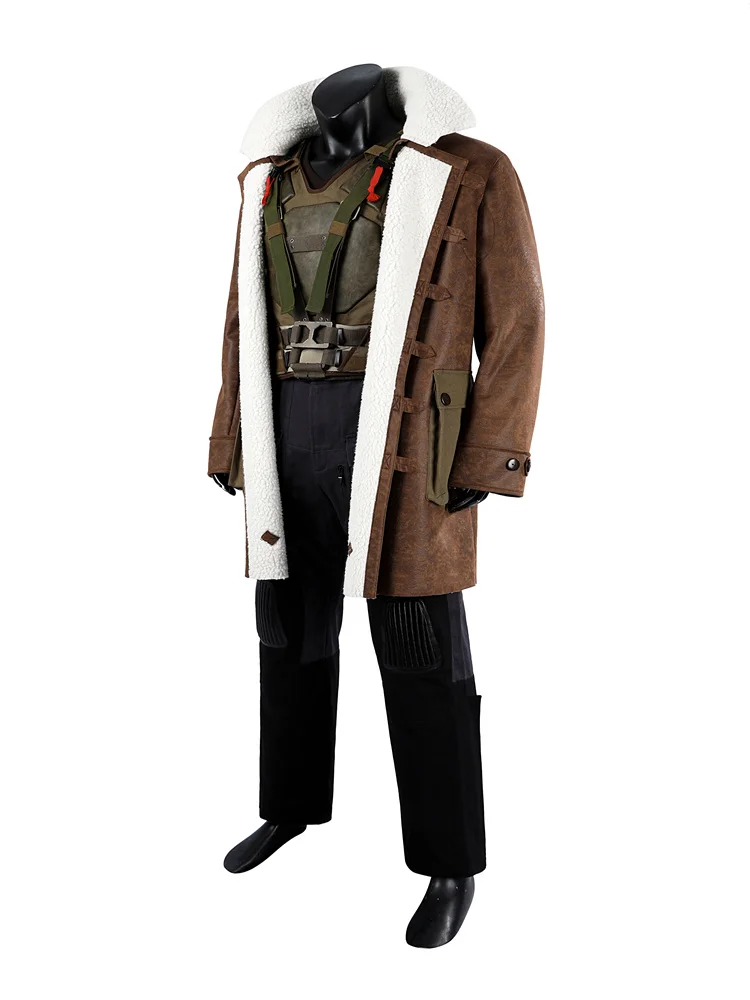 Disfraz de película Bane para hombre, traje de combate de fantasía con máscara, trajes de fiesta de Halloween