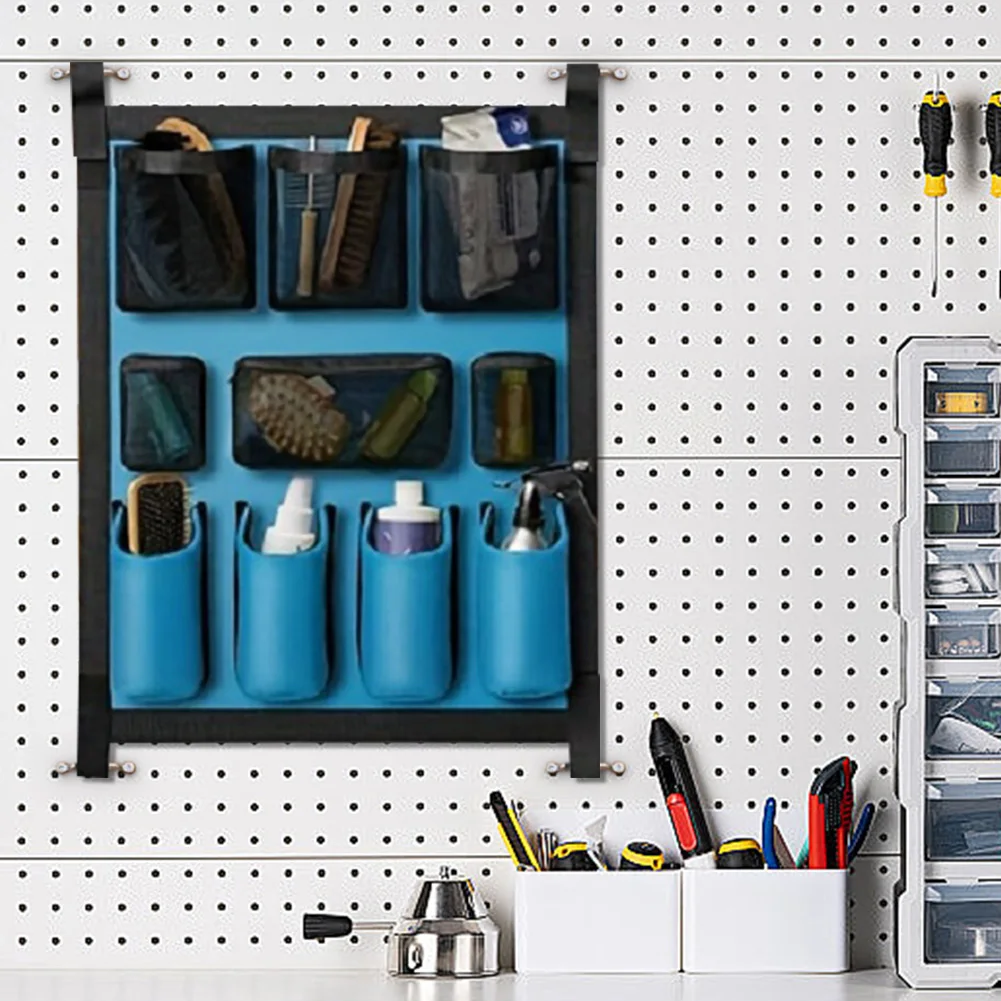 

Сумка для хранения конной амуниции, органайзер для конного прицепа, большая подвесная сумка для хранения (синяя)