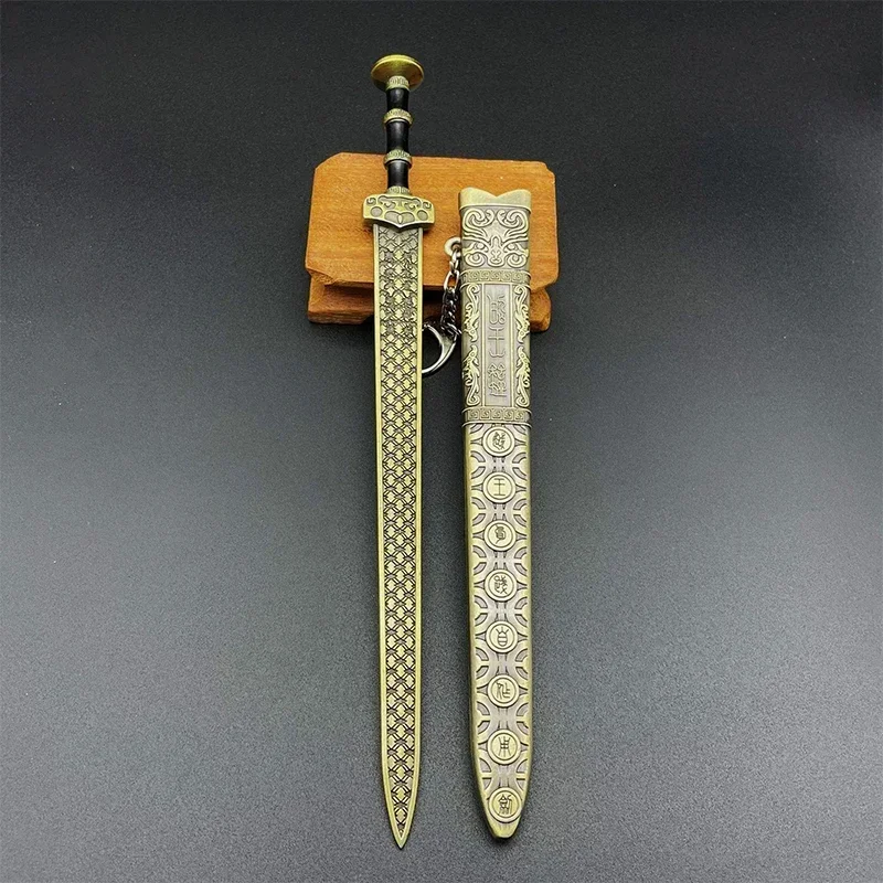 New Fake Sword Miniatures Retro Mini Knives Metal Prop Chinese Decoration For Home Bedroom Living Room Ornaments Accessories