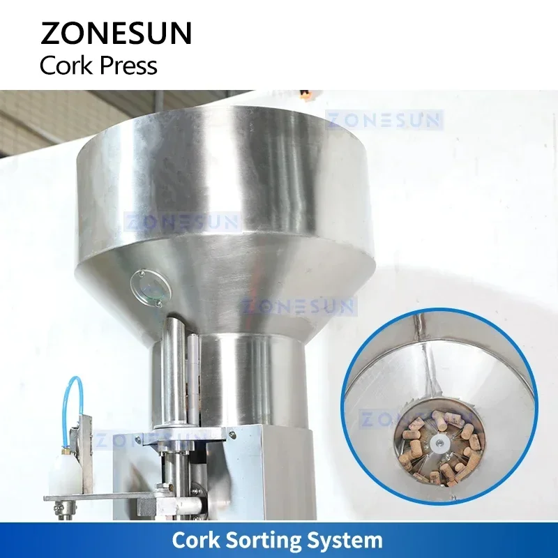 Zonesun ZS-DSJ2 Tappo per vino automatico Macchina per sughero per champagne Macchina per sughero Bottiglie di vino