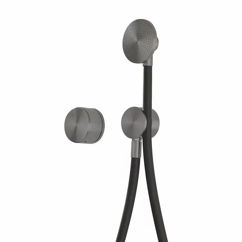 Simple Concealed Shower Into The Wall Pre-embedded Embedded Shower Hidden Minimalist Handheld Shower Set