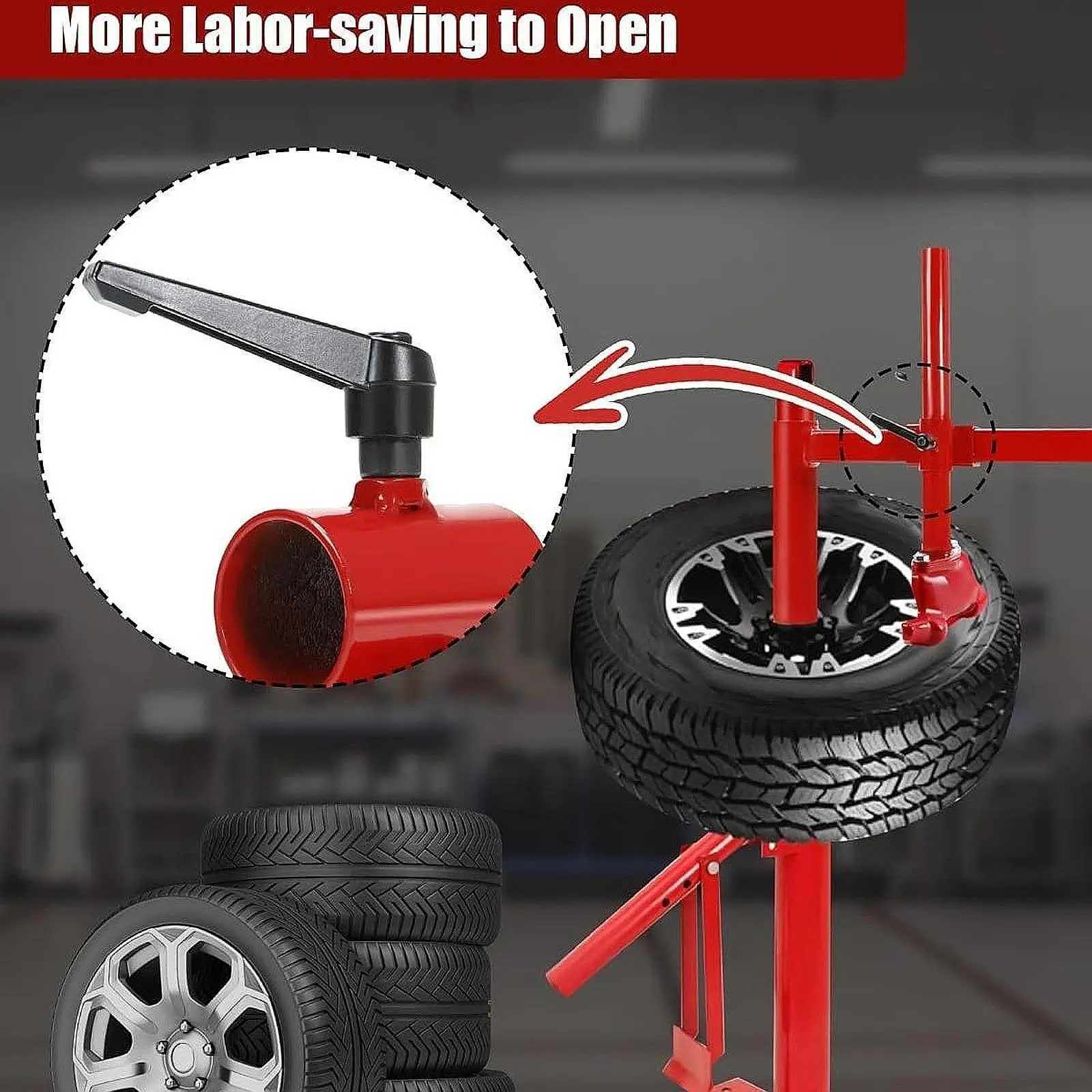 

Manual Tire Changer Duck Head Adapter Kit High Strength Trailer Tire Remover