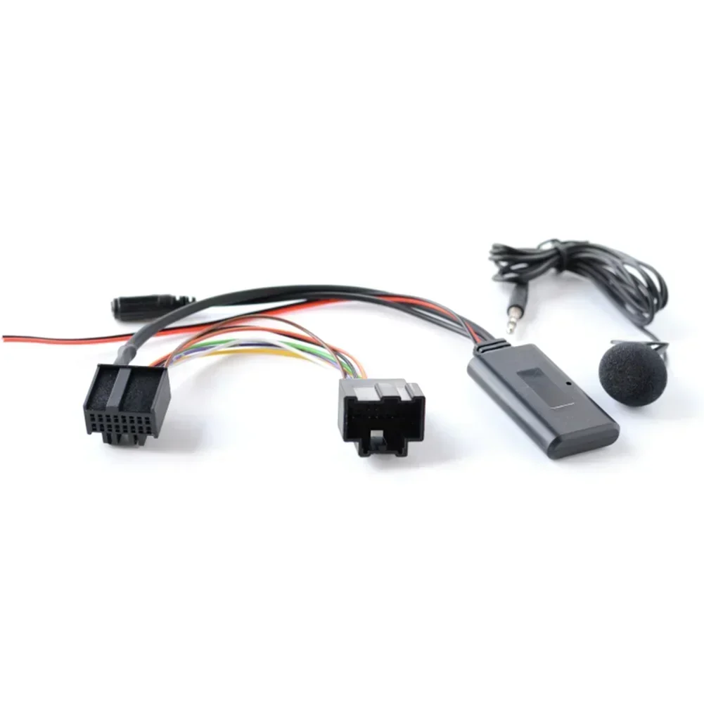 1x For Saab 9-3 9-5 Aux Bluetooth Wireless Music +MIC Calling Kit 5-12V BT-compatible 5.0 Version Audio Receiver Car Stereo Part
