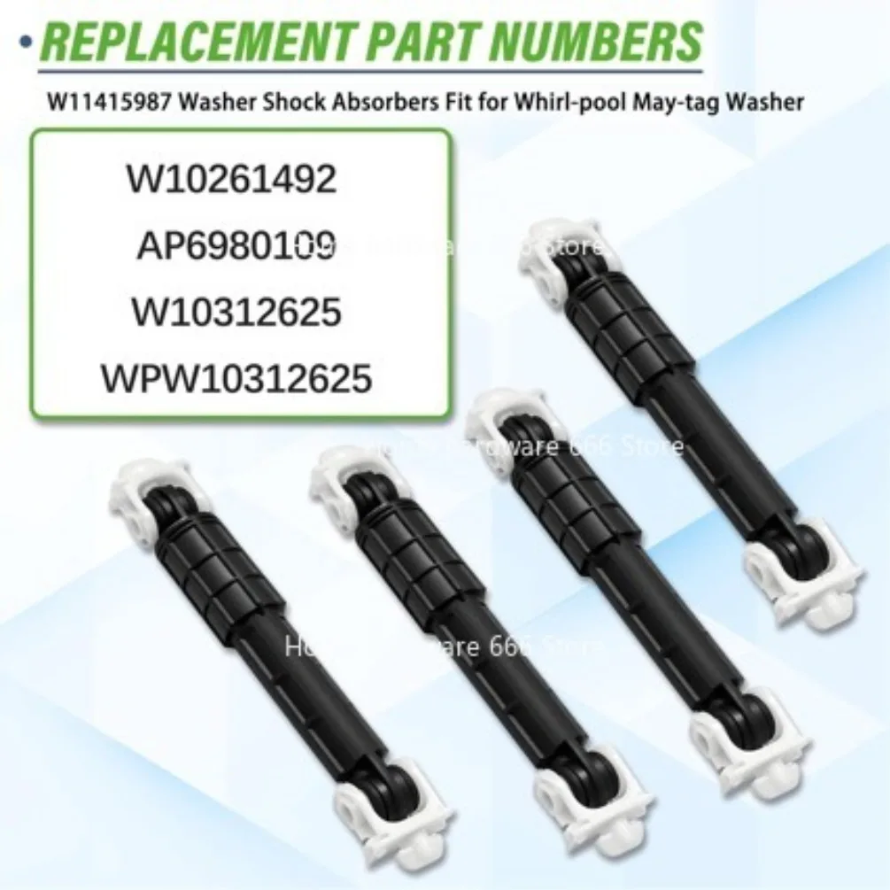 W11415987 Washing Machine Shock Absorber, Suitable for A Set of 4 Vortex Washing Machine Shock Absorbers